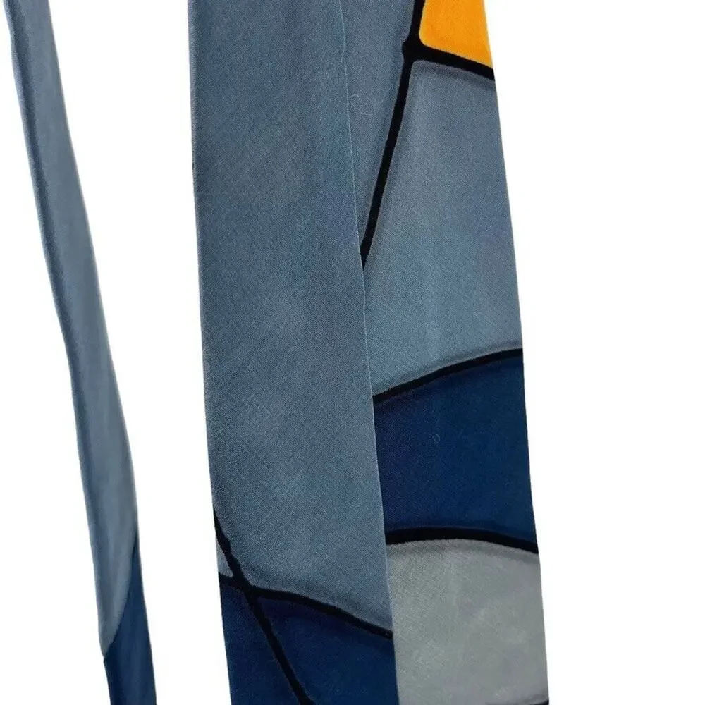 Robert Daskal Hand Painted Hand Sewn Signed Neck Tie Car Racing 100% Silk